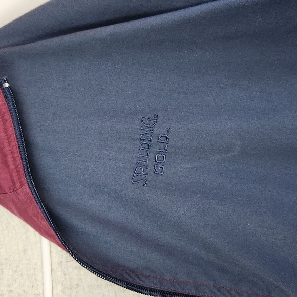 VINTAGE 80s Spalding Gold Men's Windbreaker size L - Picture 3 of 8